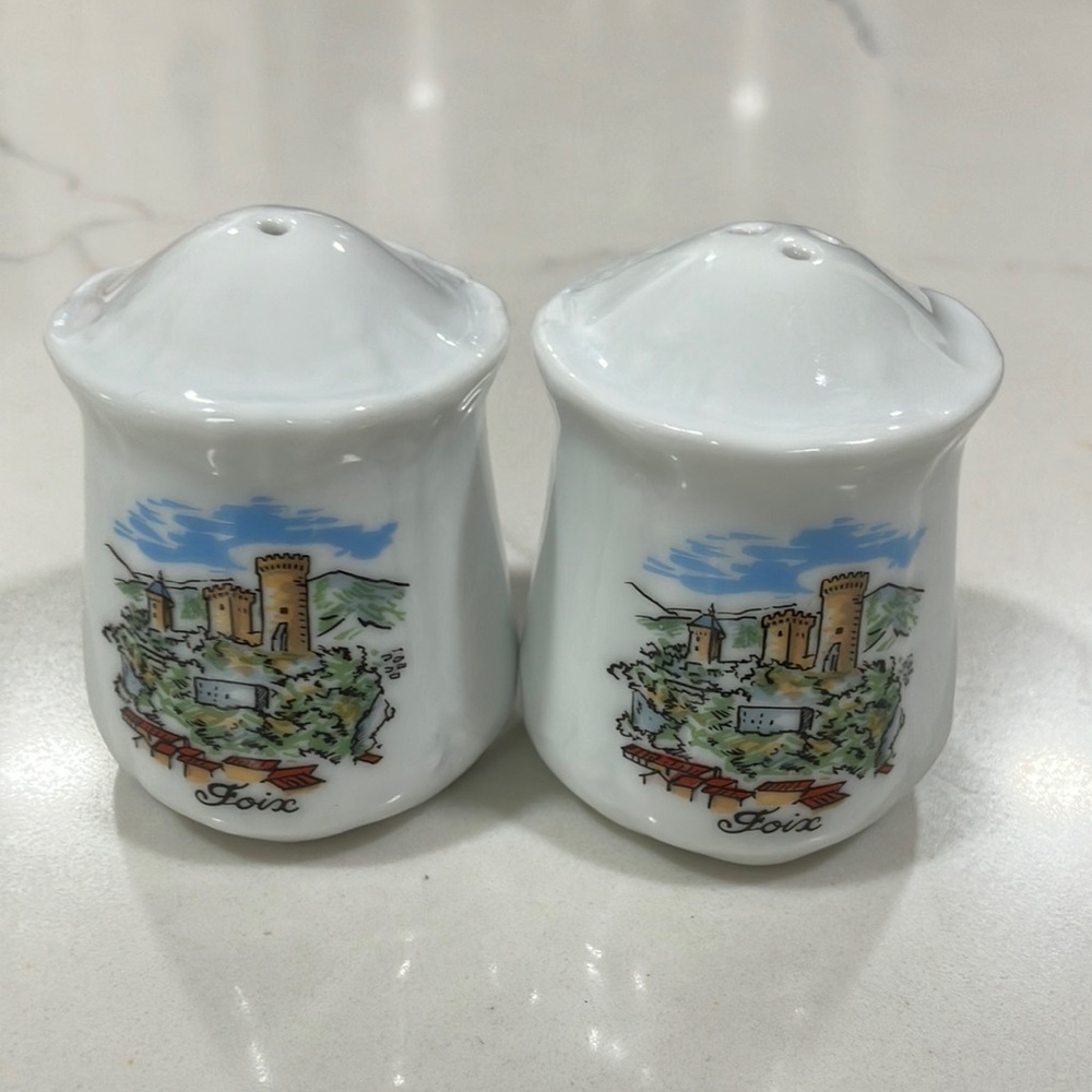 Chateau de Foix, France Salt and Pepper Shakers